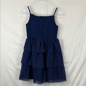 Calvin Klein - Size 8 - Girl’s Formal Dress - Layered - Sleeveless - Navy